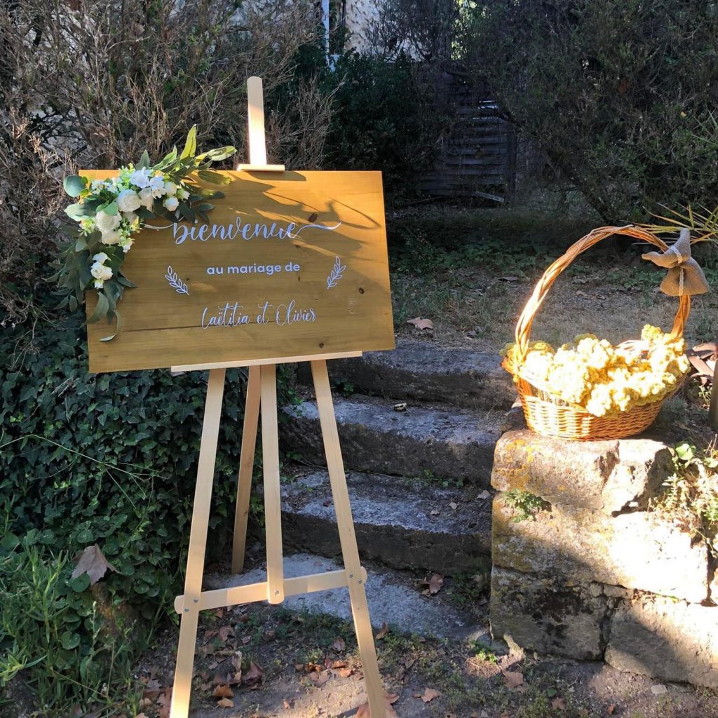 Panneau de bienvenue personnalisé pour votre mariage, anniversaire, baptême, ...